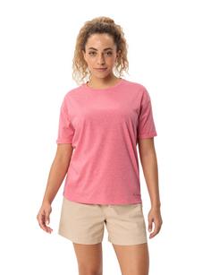 Rückansicht von VAUDE Women's Mineo Striped T-Shirt T-Shirt Damen brick