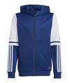 adidas Squadra 25 Kapuzenjacke Kids Funktionssweatshirt Kinder - blauweiss
