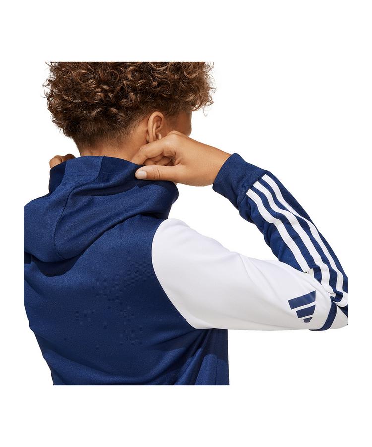 adidas adidas Squadra 25 Kapuzenjacke Kids Funktionssweatshirt Kinder - blauweiss - 0 | SportScheck