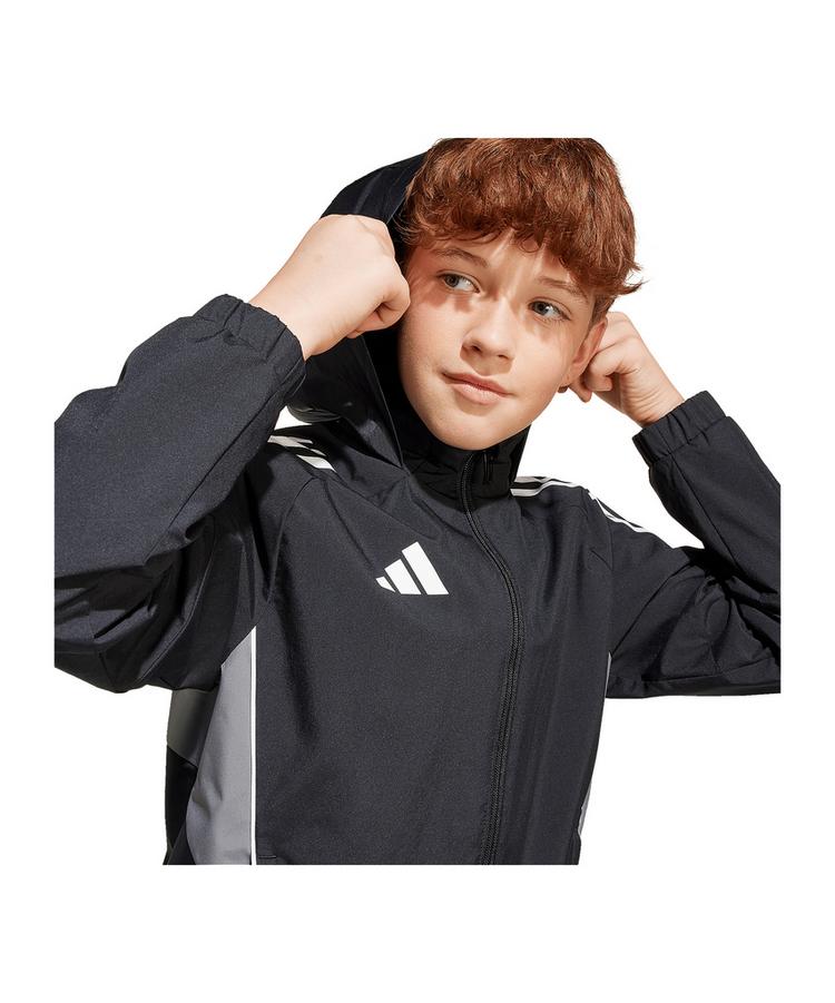 adidas adidas Tiro 25 Competition Regenjacke Kids Regenjacke Kinder - schwarzgrau - 2 | SportScheck