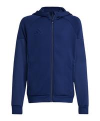 adidas Tiro 25 Travel Kapuzenjacke Kids Trainingsjacke Kinder - blau