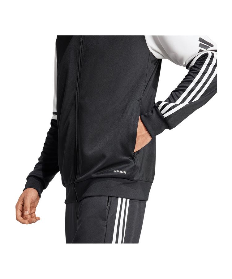 adidas adidas Squadra 25 Kapuzenjacke Funktionssweatshirt Herren - schwarzweiss - 1 | SportScheck