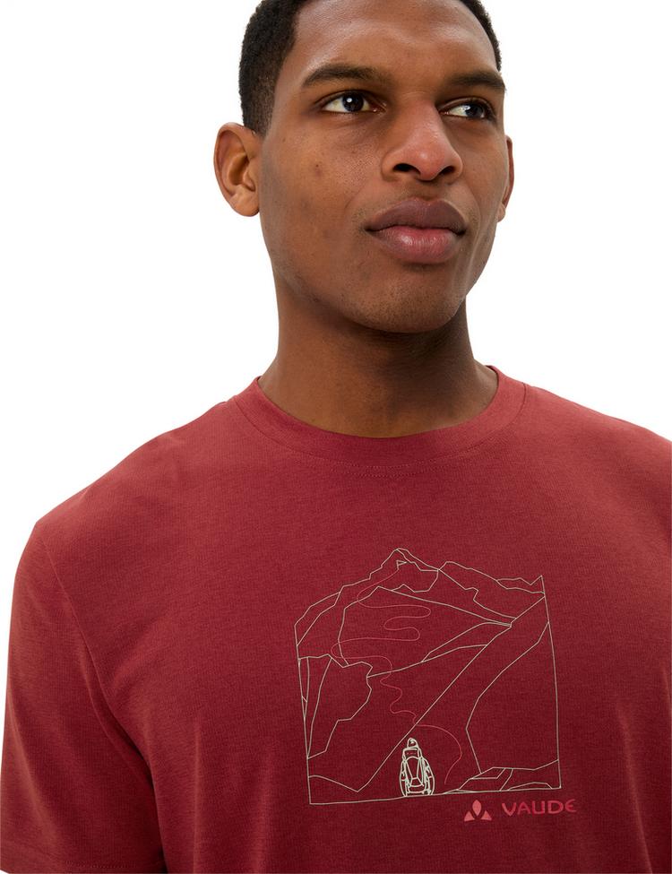 VAUDE VAUDE SE Men's Ossola Print T-Shirt T-Shirt Herren - carmine - 1 | SportScheck