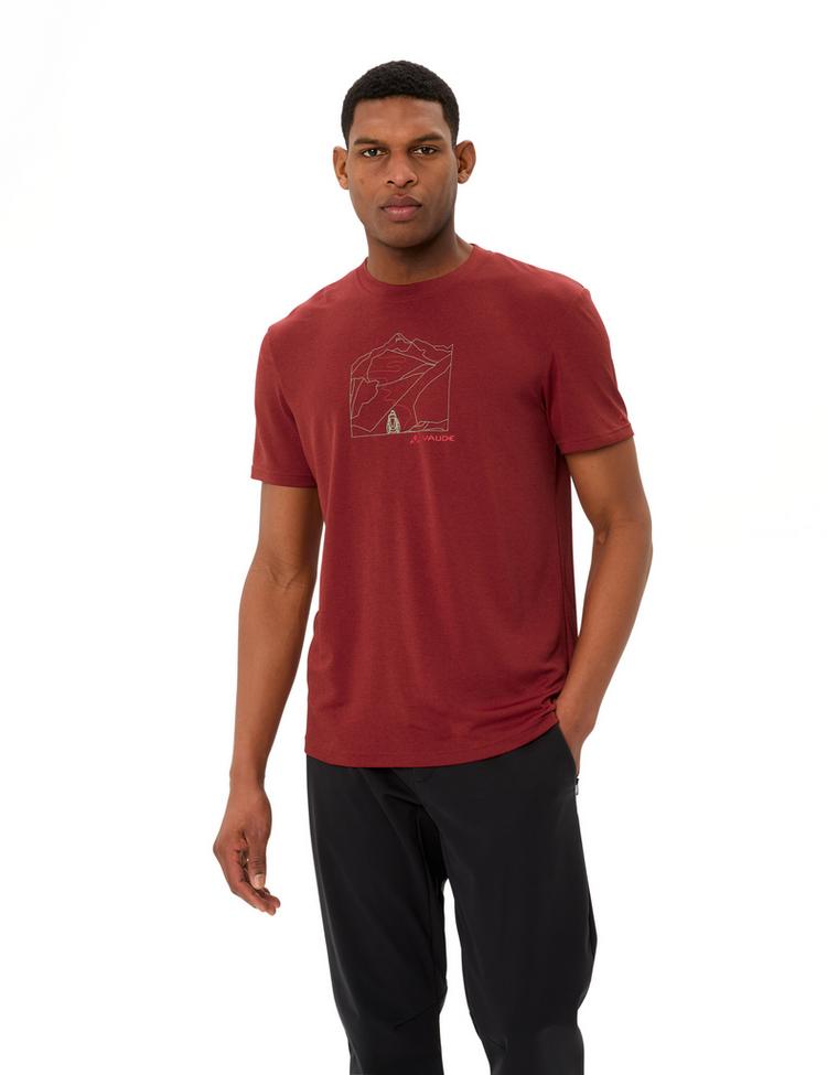 VAUDE VAUDE SE Men's Ossola Print T-Shirt T-Shirt Herren - carmine - 2 | SportScheck