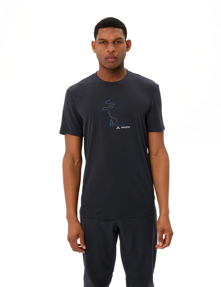 VAUDE VAUDE SE Men's Ossola Print T-Shirt T-Shirt Herren - black - 0 | SportScheck