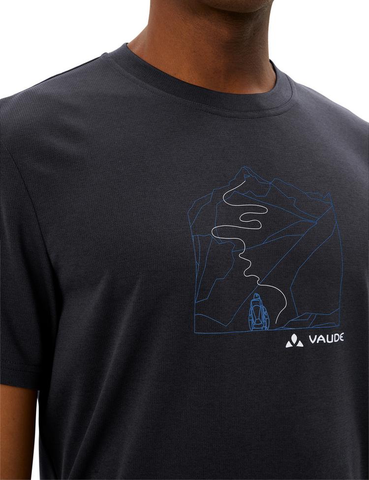 VAUDE VAUDE SE Men's Ossola Print T-Shirt T-Shirt Herren - black - 0 | SportScheck