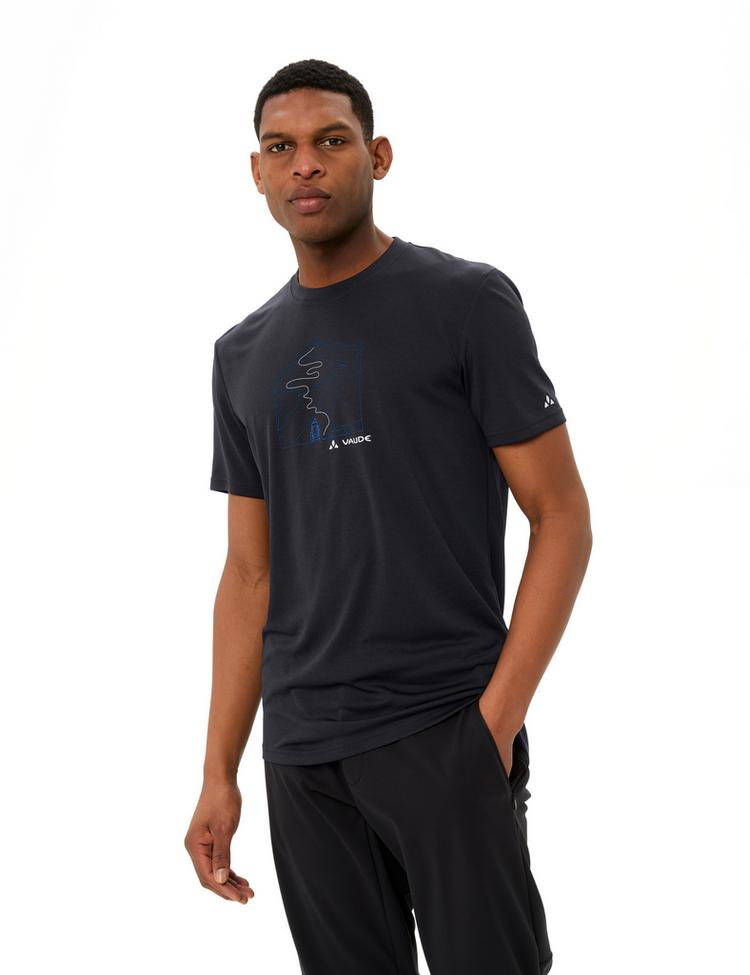 VAUDE VAUDE SE Men's Ossola Print T-Shirt T-Shirt Herren - black - 2 | SportScheck