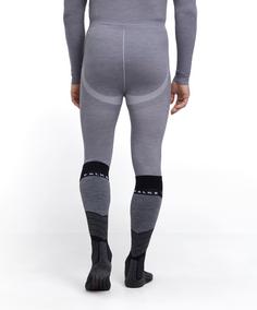 Rückansicht von Falke Merino 3/4 Tights 3/4-Tights Herren grey-heather (3757)