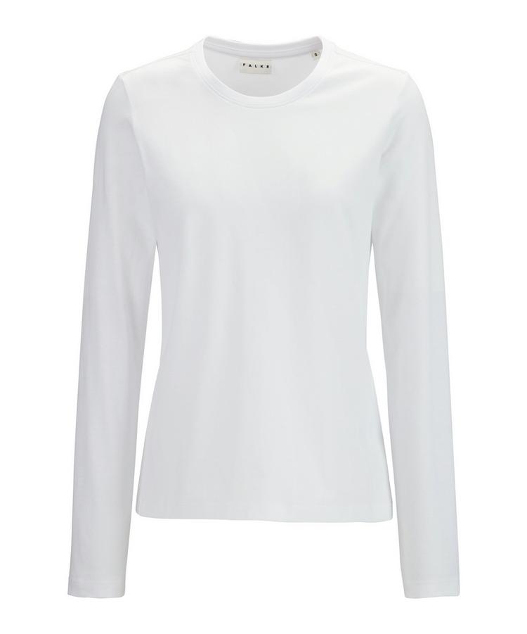 Falke Falke Pima Jersey Crew Neck LS T-Shirt Damen - white (2000) - 0 | SportScheck