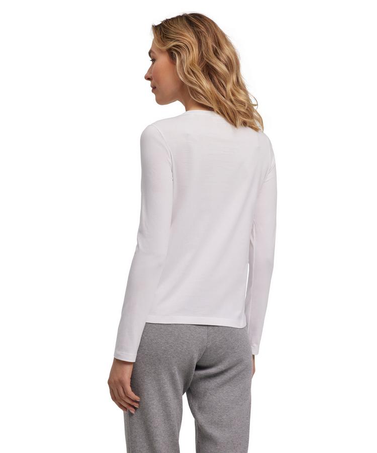 Falke Falke Pima Jersey Crew Neck LS T-Shirt Damen - white (2000) - 0 | SportScheck