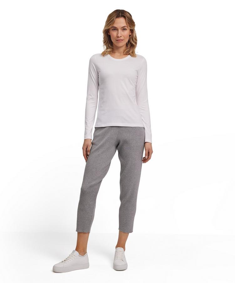 Falke Falke Pima Jersey Crew Neck LS T-Shirt Damen - white (2000) - 1 | SportScheck