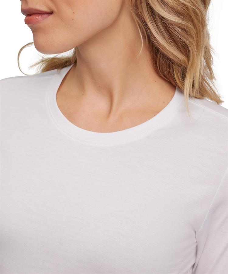 Falke Falke Pima Jersey Crew Neck LS T-Shirt Damen - white (2000) - 2 | SportScheck