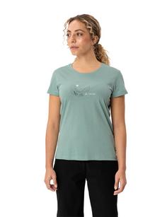 Rückansicht von VAUDE Women's Cyclist T-Shirt V T-Shirt Damen dusty fern