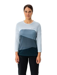 Rückansicht von VAUDE Women's Moab LS T-Shirt V T-Shirt Damen summer blue