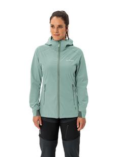 Rückansicht von VAUDE Women's Neyland Wind Jacket Outdoorjacke Damen dusty fern
