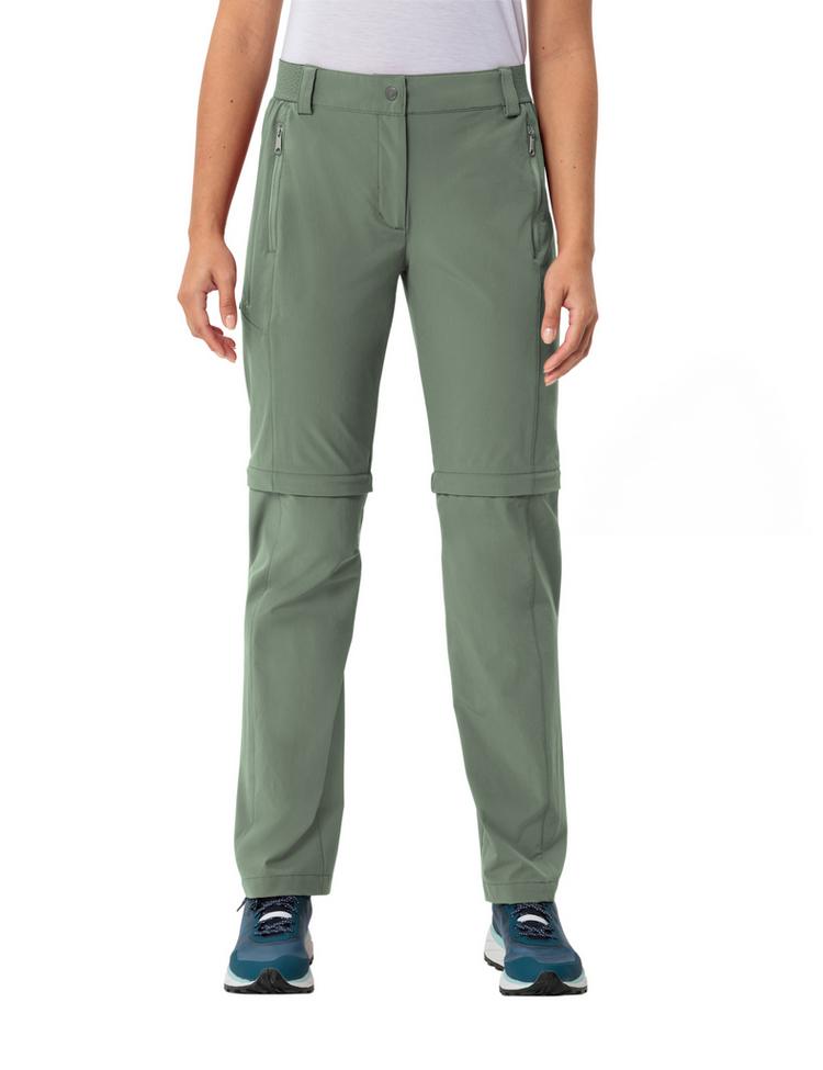 VAUDE VAUDE Women's Farley Stretch ZO T-Zip Pants II Funktionshose Damen - agave - 0 | SportScheck
