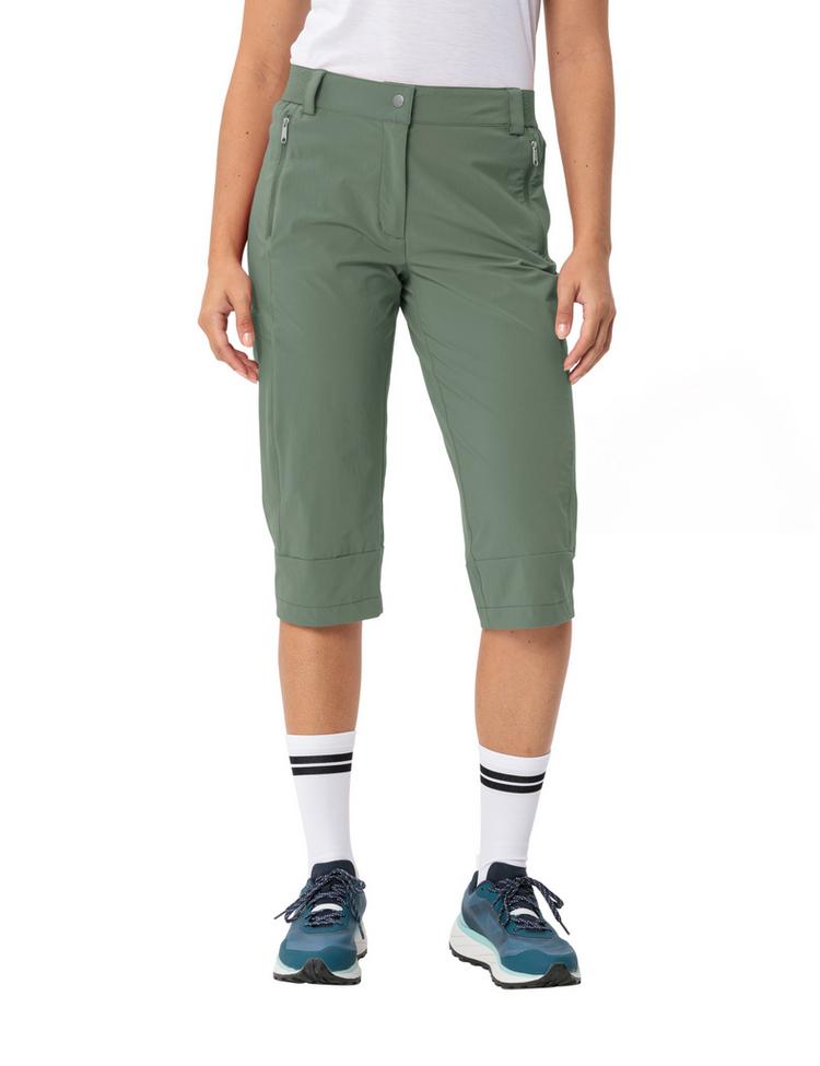 VAUDE VAUDE Women's Farley Stretch Capri III Funktionshose Damen - agave - 0 | SportScheck