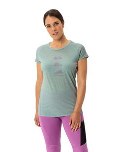 Rückansicht von VAUDE Women's Tekoa Wool T-Shirt T-Shirt Damen dusty fern