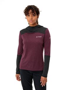 Rückansicht von VAUDE Women's Tremalzo LS Shirt T-Shirt Damen cassis uni