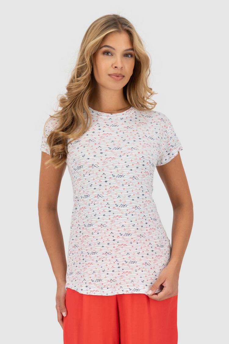 ALIFE AND KICKIN ALIFE AND KICKIN MalisaAK T-Shirt Damen - brilliant white ocean wildlife - 0 | SportScheck