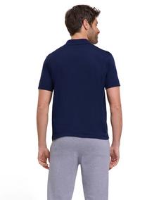 Rückansicht von Falke Polo Shirt Poloshirt Herren space blue (6116)