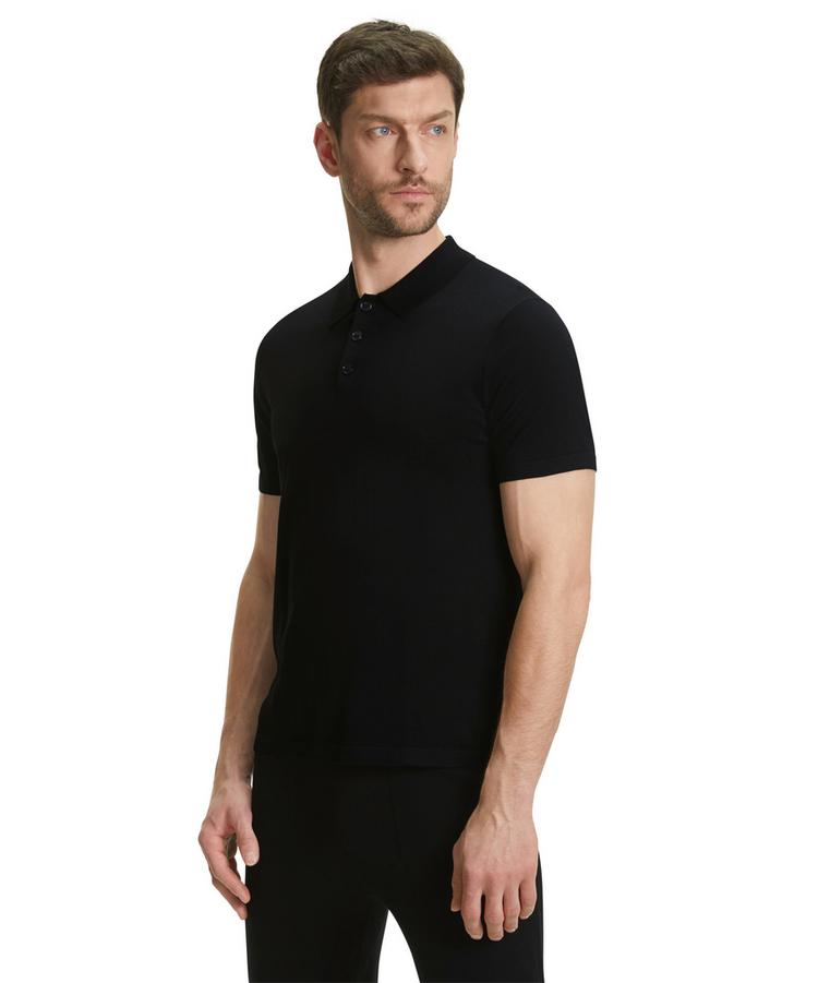 Falke Falke Merino Ultrafine Poloshirt Herren - black (3000) - 0 | SportScheck