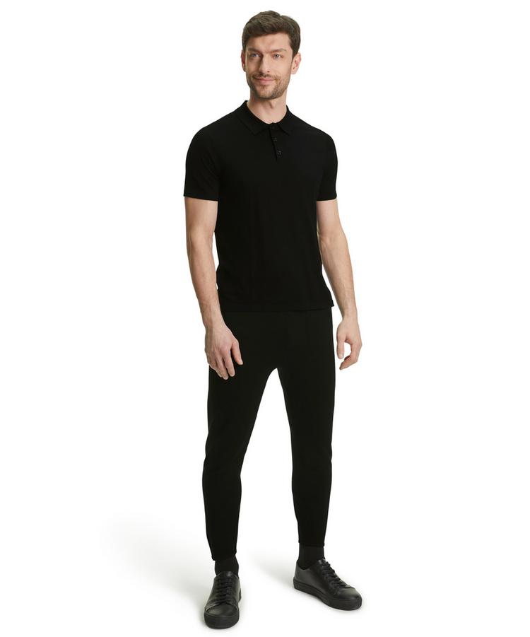 Falke Falke Merino Ultrafine Poloshirt Herren - black (3000) - 1 | SportScheck
