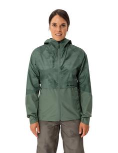 Rückansicht von VAUDE Women's Loamer Rain Jacket Fahrradjacke Damen agave