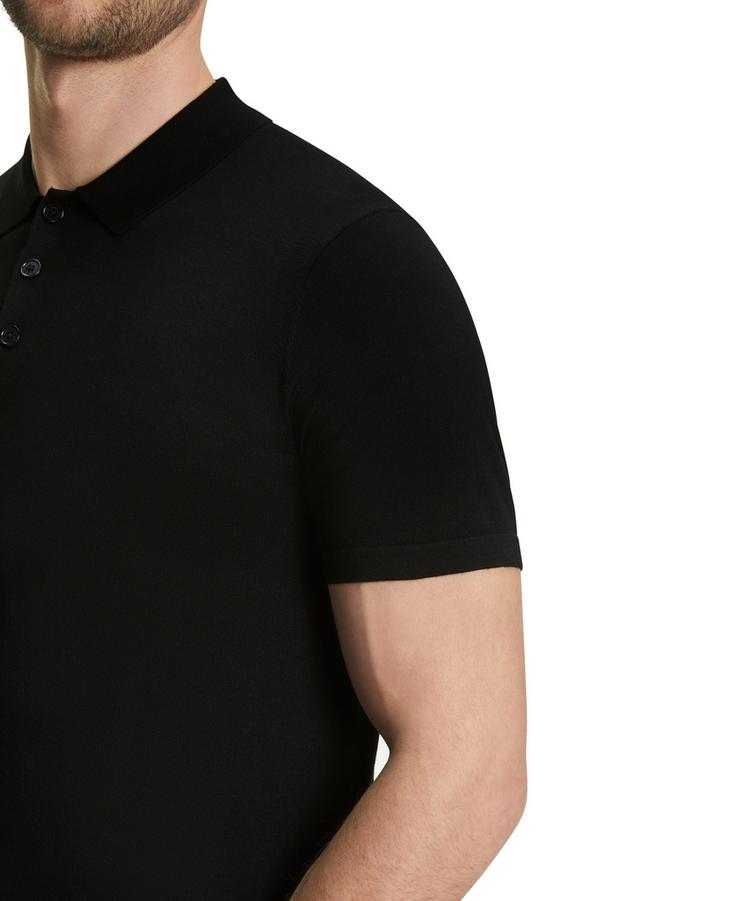 Falke Falke Merino Ultrafine Poloshirt Herren - black (3000) - 3 | SportScheck