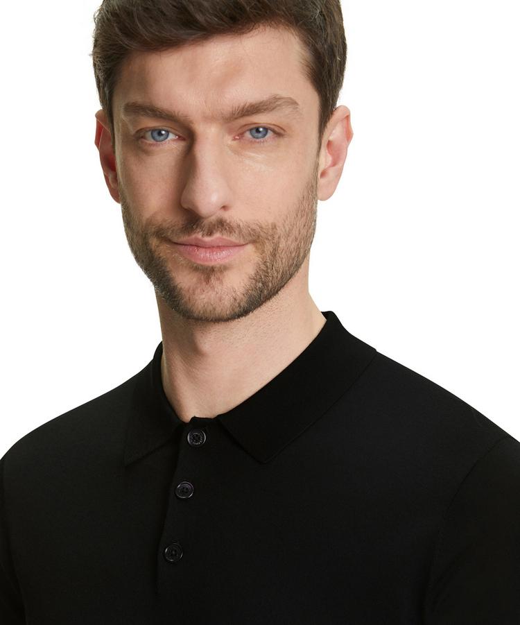 Falke Falke Merino Ultrafine Poloshirt Herren - black (3000) - 4 | SportScheck