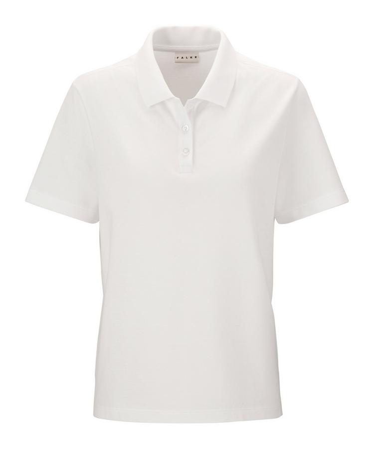Falke Falke Pima Piqu&eacute; Boxy Poloshirt Damen - white (2000) - 0 | SportScheck