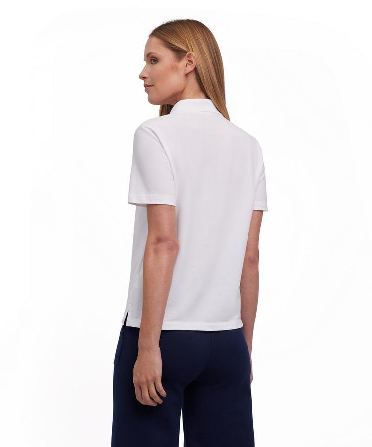 Falke Falke Pima Piqu&eacute; Boxy Poloshirt Damen - white (2000) - 0 | SportScheck
