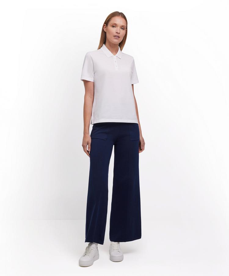 Falke Falke Pima Piqu&eacute; Boxy Poloshirt Damen - white (2000) - 1 | SportScheck