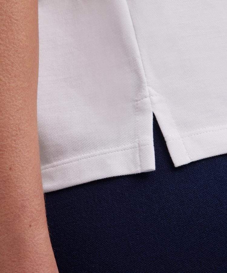 Falke Falke Pima Piqu&eacute; Boxy Poloshirt Damen - white (2000) - 3 | SportScheck