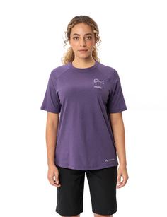 Rückansicht von VAUDE Women's Cyclist Casual Shirt T-Shirt Damen mulberry