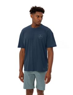 Rückansicht von VAUDE Men's Cyclist Casual Shirt T-Shirt Herren dark sea