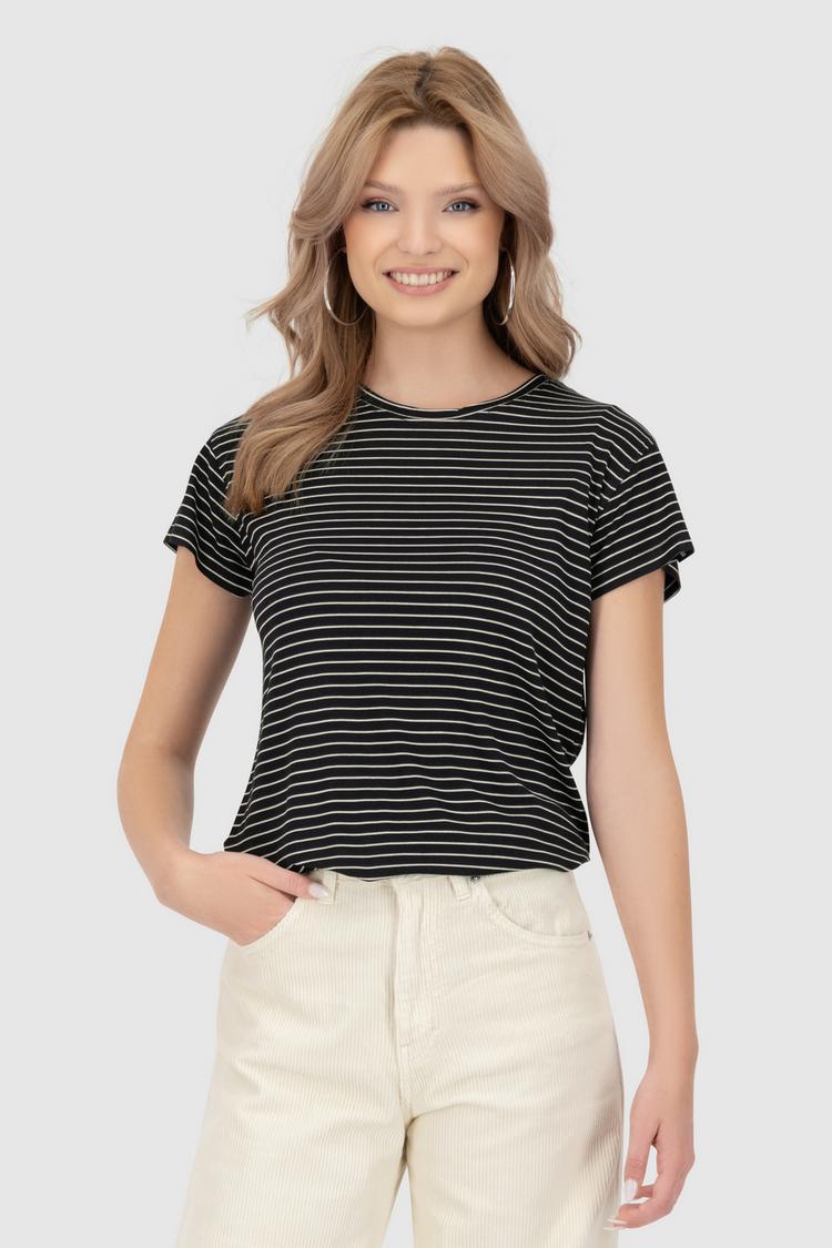 ALIFE AND KICKIN ALIFE AND KICKIN MalisaAK T-Shirt Damen - black stripes - 0 | SportScheck