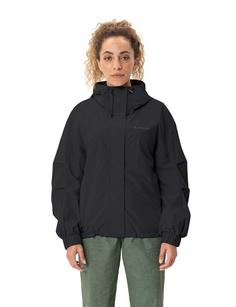 Rückansicht von VAUDE Women's Mineo Rain Jacket Poncho Damen black