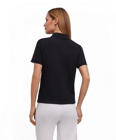 Rückansicht von Falke Polo Shirt Poloshirt Damen black (3000)