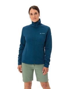 Rückansicht von VAUDE Women's Skomer Hiking SC Jacket Outdoorjacke Damen dark sea