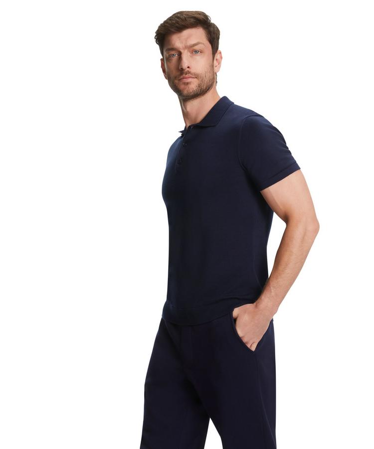 Falke Falke Cotton Polo Shirt Poloshirt Herren - night sky (6437) - 2 | SportScheck