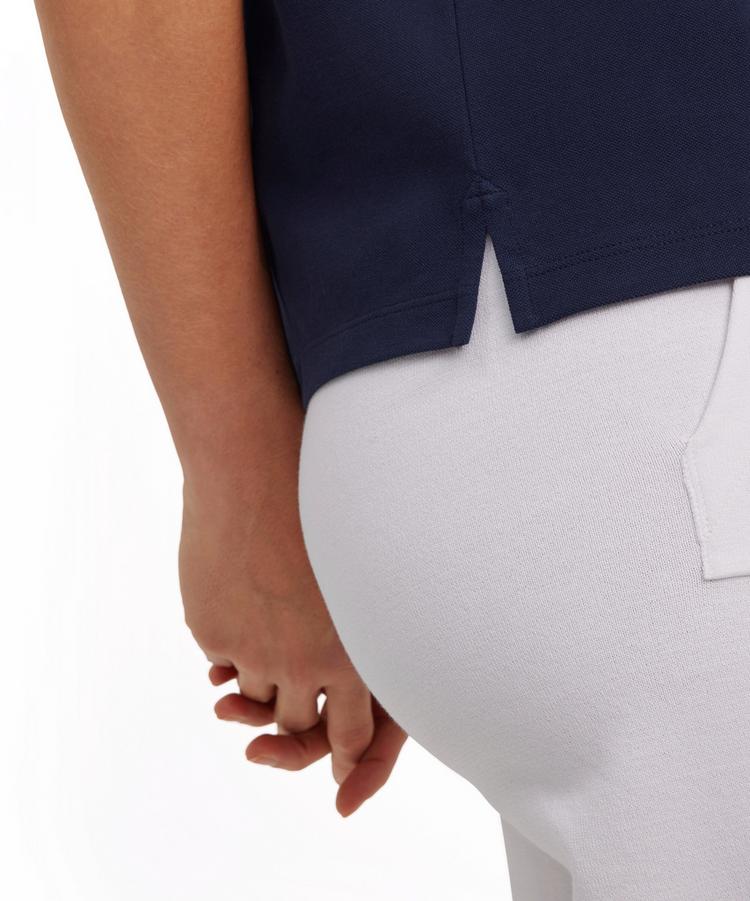Falke Falke Pima Piqu&eacute; Boxy Poloshirt Damen - space blue (6116) - 3 | SportScheck