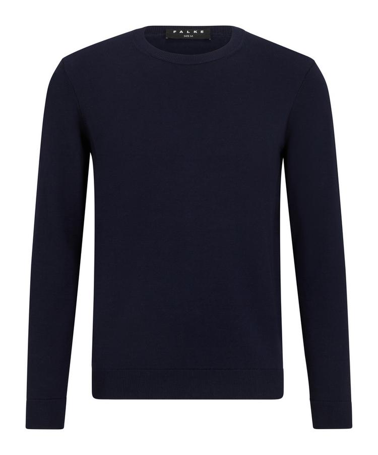 Falke Falke Cotton Crew Neck Strickpullover Herren - night sky (6437) - 0 | SportScheck