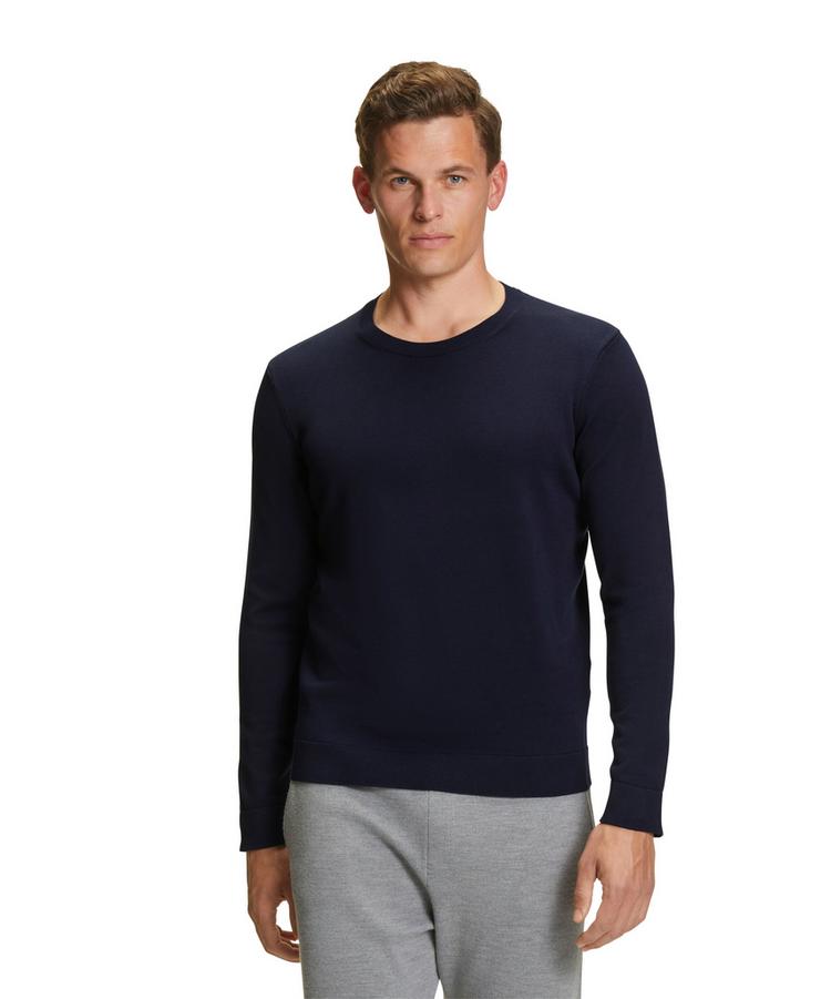 Falke Falke Cotton Crew Neck Strickpullover Herren - night sky (6437) - 0 | SportScheck
