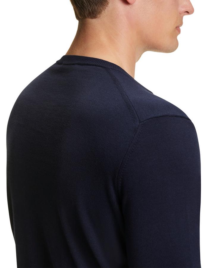 Falke Falke Cotton Crew Neck Strickpullover Herren - night sky (6437) - 3 | SportScheck
