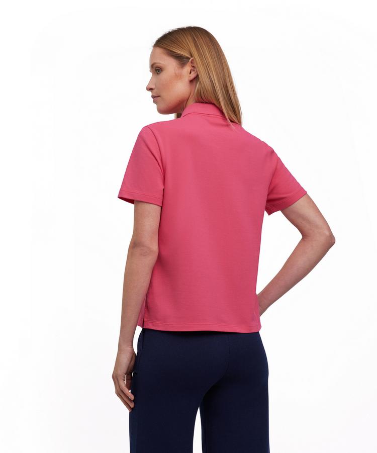 Falke Falke Pima Piqu&eacute; Boxy Polo Poloshirt Damen - fuchsia (8856) - 0 | SportScheck