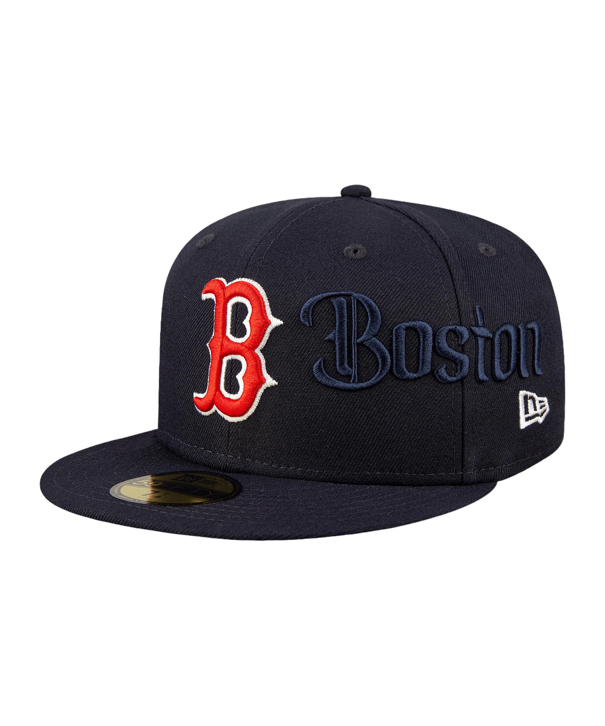 New Era Boston Red Sox Script 59Fifty Cap Cap blau im Online Shop von ...
