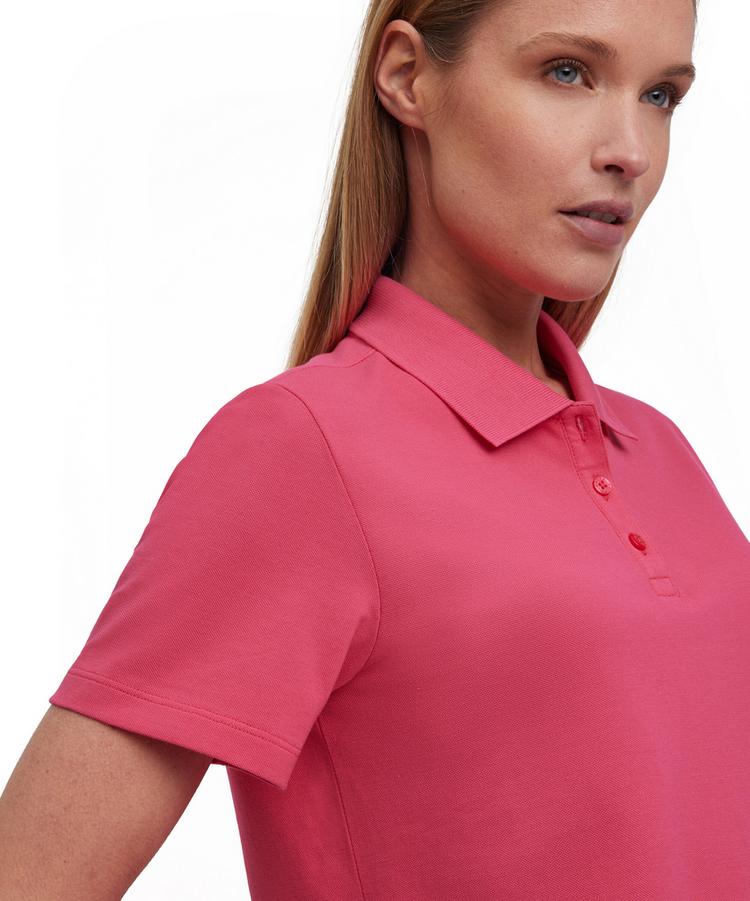 Falke Falke Pima Piqu&eacute; Boxy Polo Poloshirt Damen - fuchsia (8856) - 3 | SportScheck
