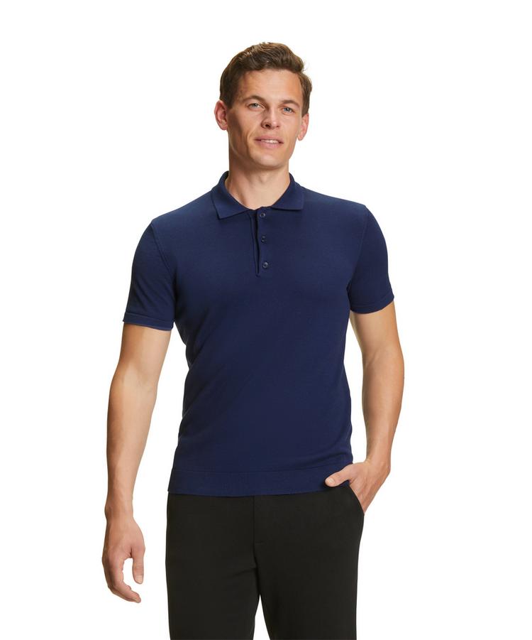 Falke Falke Cotton Polo Shirt Poloshirt Herren - night blue (6578) - 0 | SportScheck