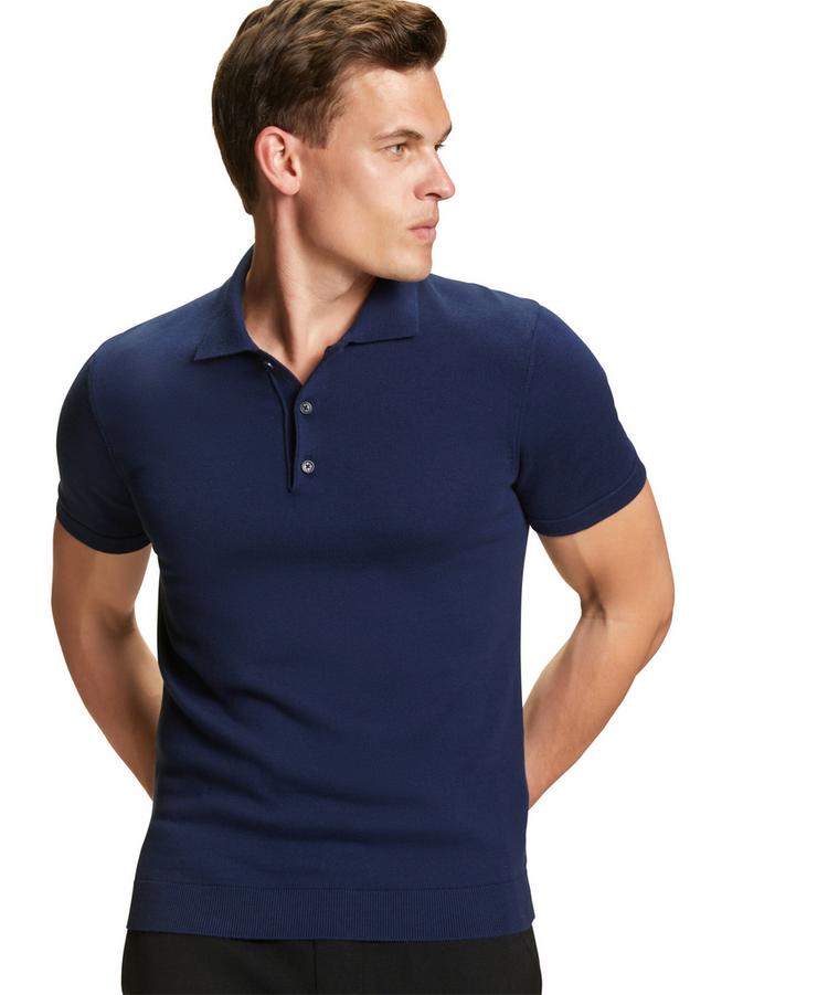 Falke Falke Cotton Polo Shirt Poloshirt Herren - night blue (6578) - 3 | SportScheck